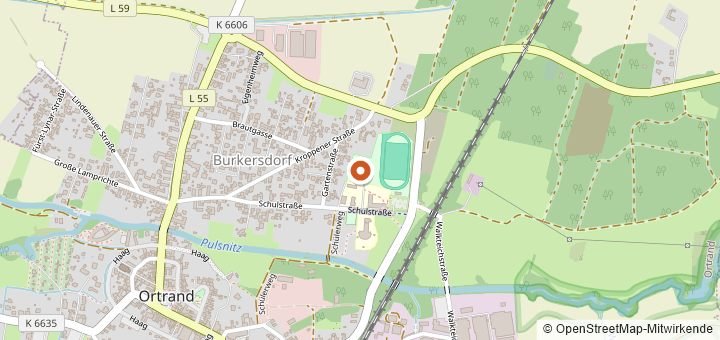 Kartenausschnitt mit dem Startbereich von Schneeglöckchen-Lauf Ortrand in Ortrand